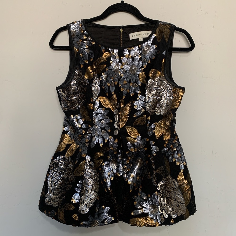 Keepsake The Label Sequin Structured Peplum Corse… - image 1